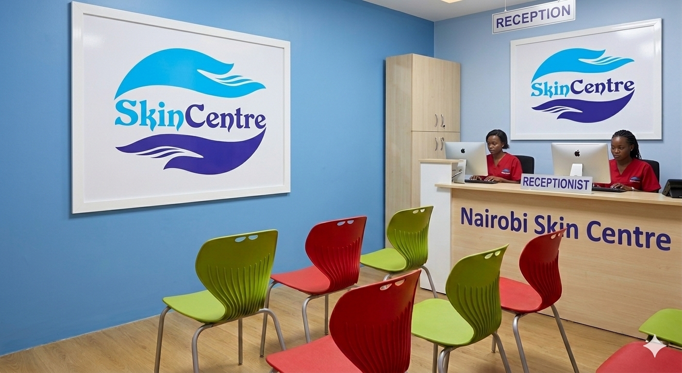 Reception at Nairobi Skin Centre