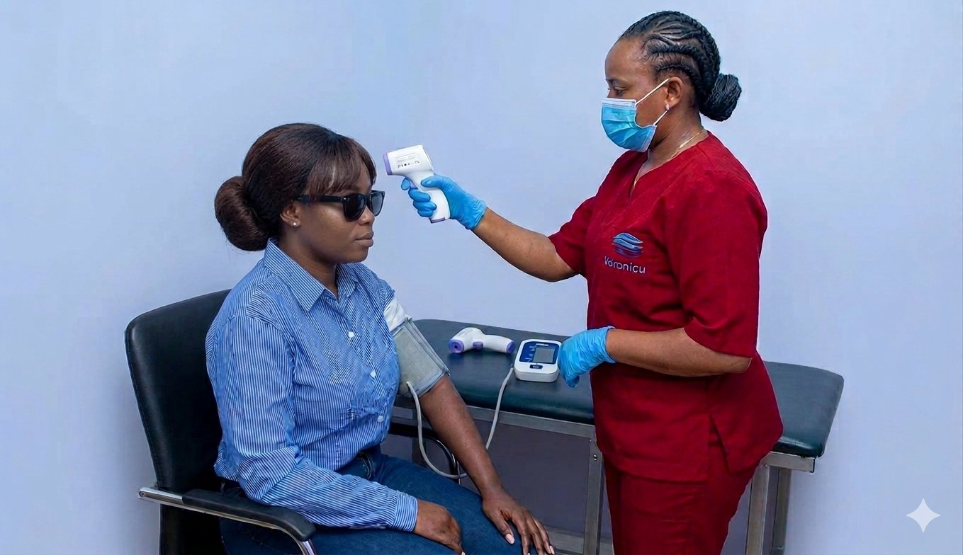 Patient triage and assessment at Nairobi Skin Centre